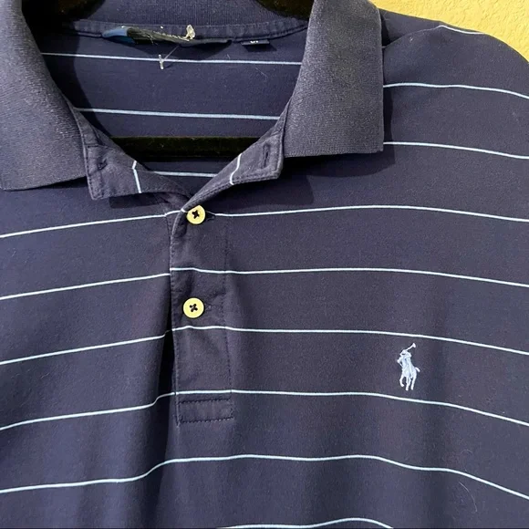 Polo Golf Ralph Lauren Blue Tag Mens Collard Short Sleeve Shirt Size XL - Picture 2 of 6